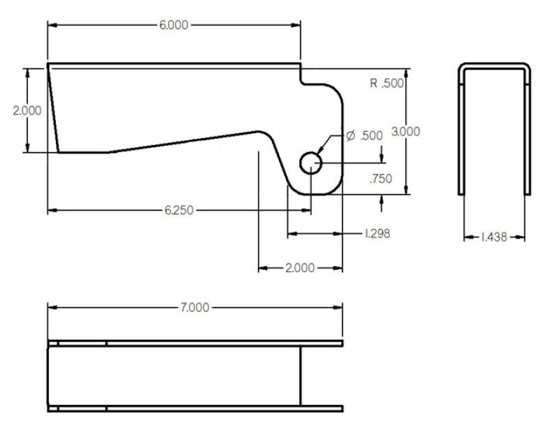 Ridetech 3-sided Upper Shock Bracket