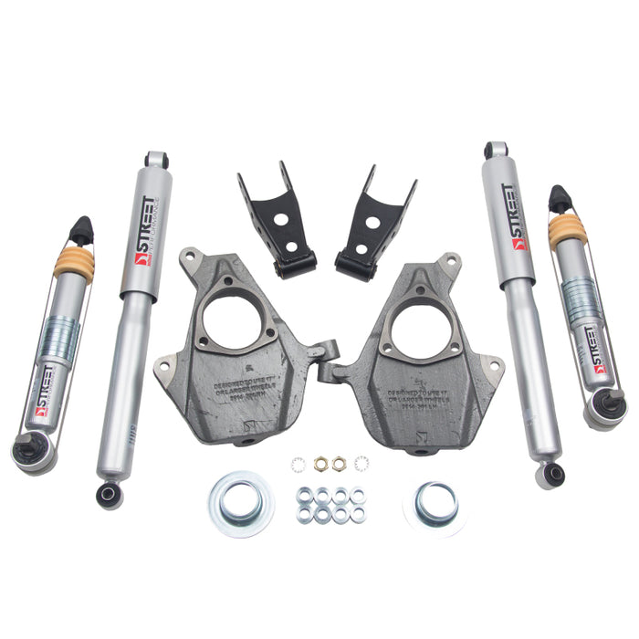 Belltech LOWERING KIT 16.5-18 Chevy Silverado/Sierra All Cab 2in F / 2or3in R w/ Street Perf Shocks