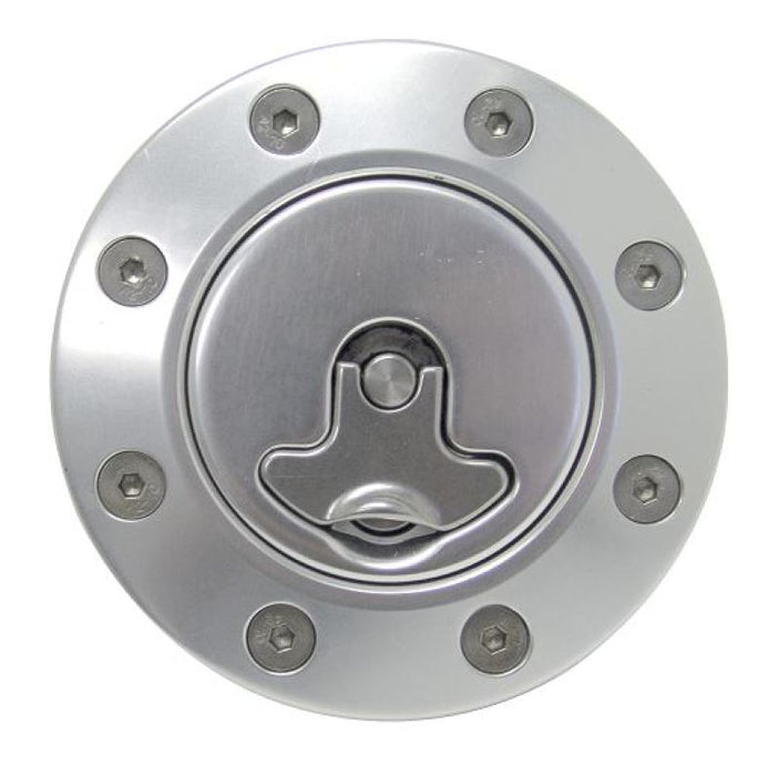 Ridetech 66-67 Chevy Nova Locking Gas Cap (Clear Anodized)