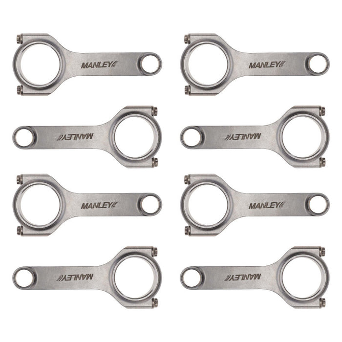 Manley Chevy Small Block LS-1 5.700in H Beam w/ ARP 2000 Connecting Rod - Set of 8