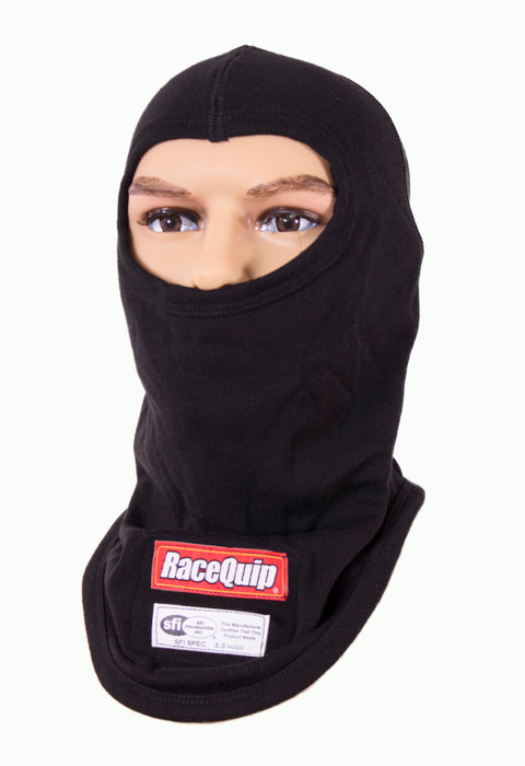 RaceQuip Black SFI 3.3 Fr Two Layer Hood